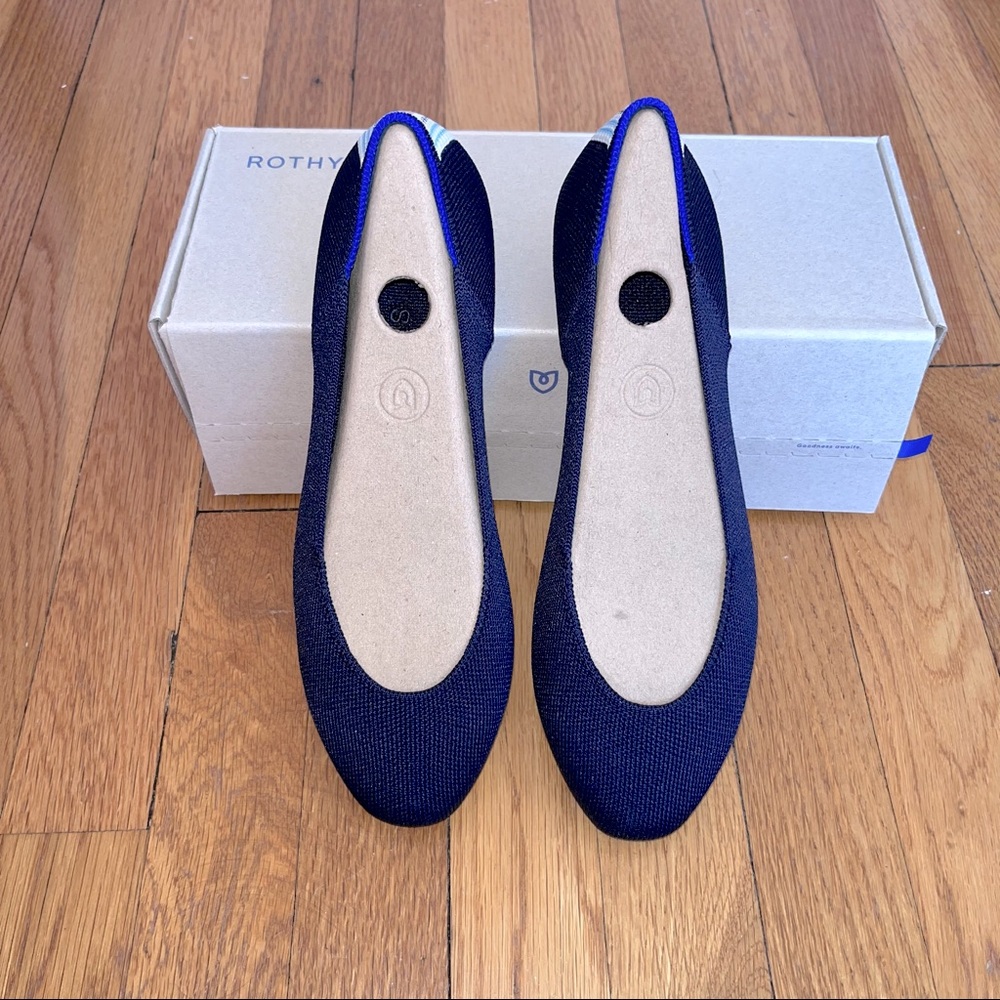 Rothy’s - Navy Square Toe (NEW) 7.5